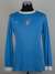 Tommy Booth sky-blue and white No.5 Manchester City v. Sheffield United long-sleeved shirt, 1975.