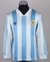  Diego Cholo Simone blue and white Argentina long-sleeved shirt, 1993