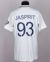 J Bumrah white and navy No.93 India v. England match worn