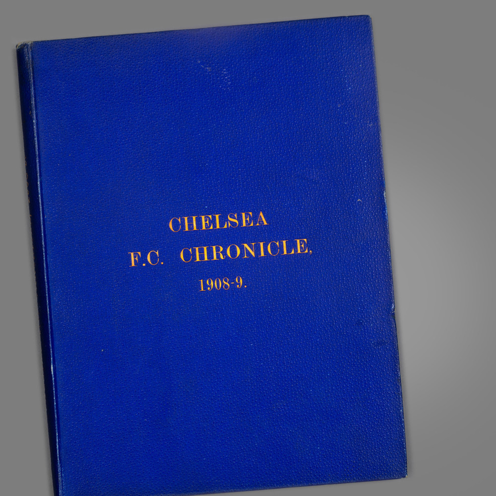 1908-09 bound volume of Chelsea home programmes